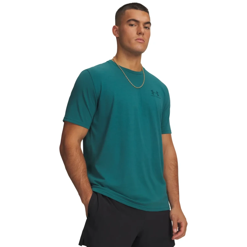 Image of Under Armour Left Chest Logo T-Shirt Green M