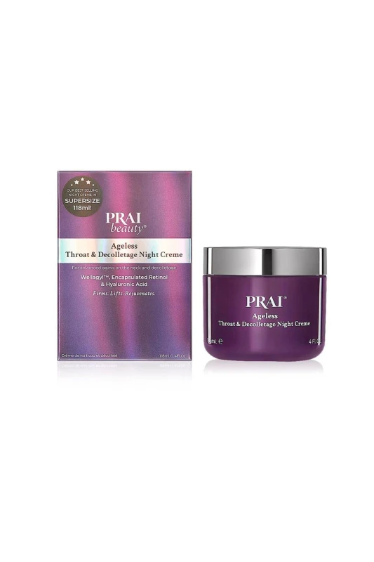 Image of Prai Womens AGELESS Throat & Decolletage Creme NIGHT Super Size 118ml in Misc Misc Female 118ml