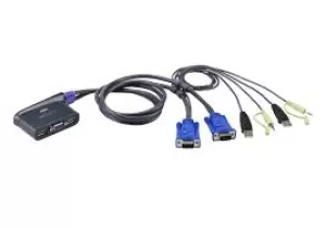 image of ATEN 2-Port USB VGA/Audio Cable KVM Switch