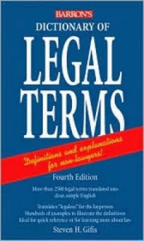 Image of Dictionary of Legal Terms by Steven H Gifis Paperback