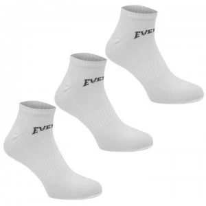 Image of Everlast 3 Pack Trainer Socks Ladies - White