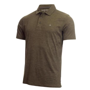 Image of Calvin Klein Golf Polo Shirt - Olive Green