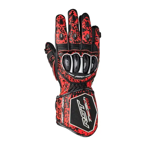 image of RST Tractech Evo 4 Gloves Fluo Red Black Size 2XL