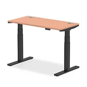 Image of Dynamic Left Hand Desk Impulse HASCP126BBCH Corner Desk MFC 1400 mm x 800 mm x 730 mm Walnut