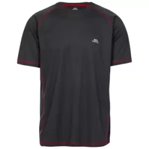 Image of Trespass Mens Albert Active Short Sleeved T-Shirt (L) (Carbon)