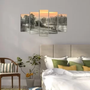 Image of 5PMX-108 Multicolor Decorative MDF Painting (5 Pieces)