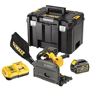 Image of DEWALT DCS520T2-GB 54V XR Flexvolt Cordless Brushless Plunge Saw With 2 x 6.0Ah Batteries