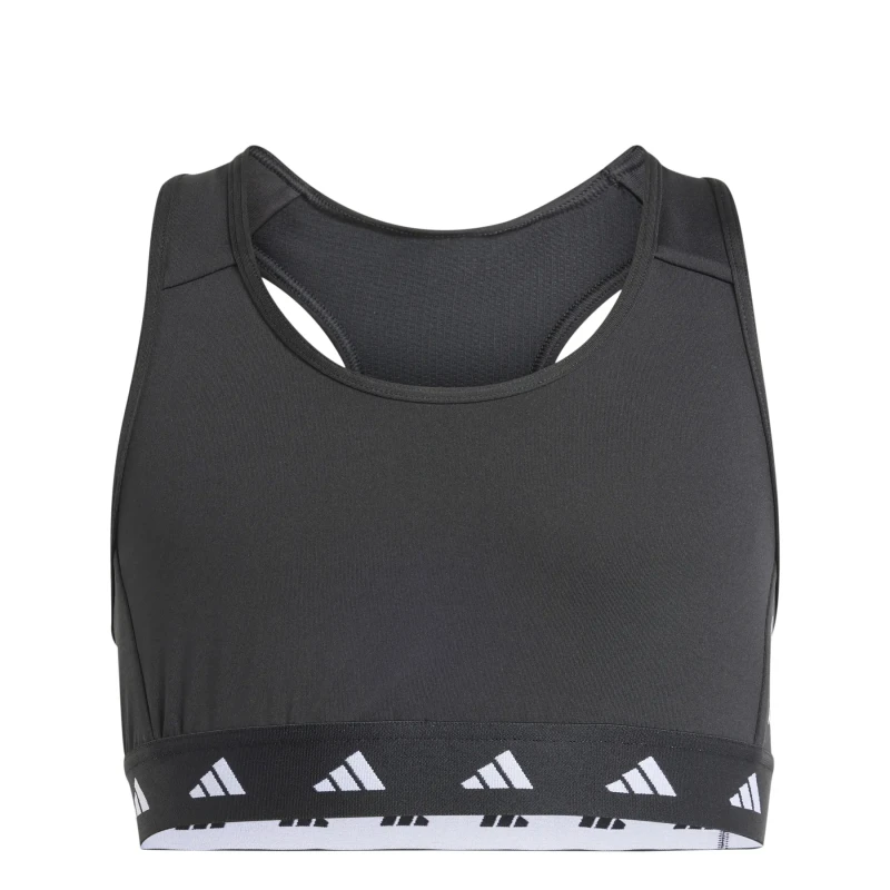 Image of adidas TF Sports Bra Juniors Low Impact Sports Bras 7-8 Years Black 34407103175
