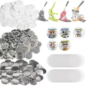 Image of VEVOR 2.25" 58mm Button Badge Parts Supplies for Button Maker Machine 500 Sets