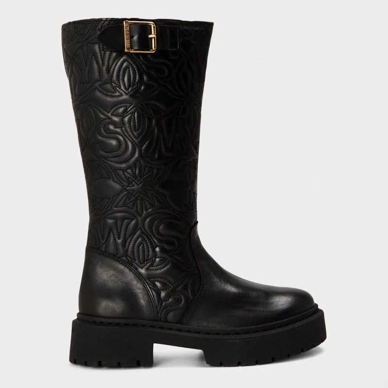 Image of Steve Madden Womens Gelina Knee High Boots Black Lthr female 3 (36)