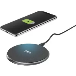 image of Hama Wireless charger 2000 mA QI-FC10 188318 Outputs Inductive charging standard Black