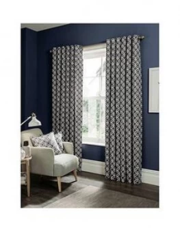 Image of Studio G Castello Lined Eyelet Curtains