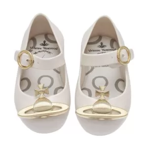 Image of Mini Melissa Toddlers Mini VW Sweet Love Ballet Flats - White Orb - UK 10 Toddler