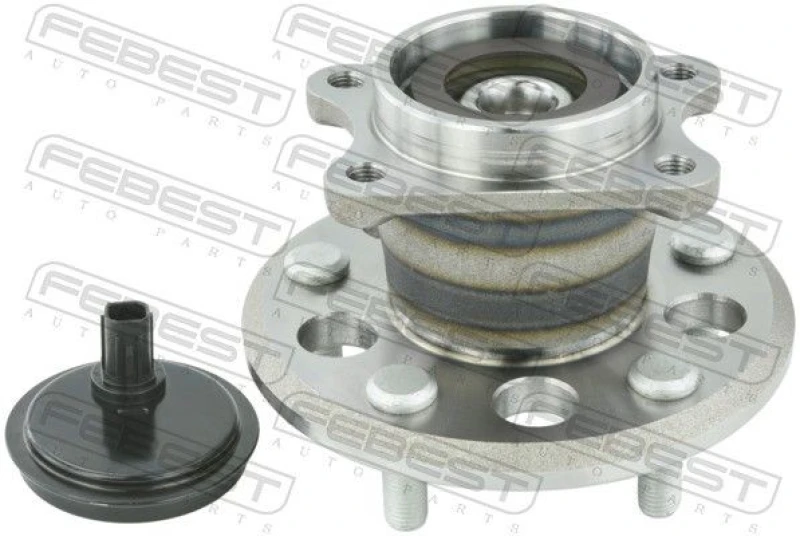 Image of FEBEST 0182-ASV60R Wheel Hub Rear Axle, with integrated ABS sensor Wheel Hub (653)