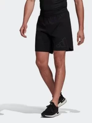 Image of adidas Run Icons Running Shorts, Black, Size S, Men