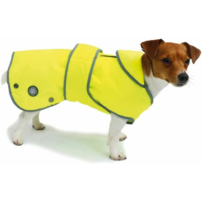 Image of Muddy Paws Stormguard Fleece Lined Coat & Chest Protector Hi Vis Large