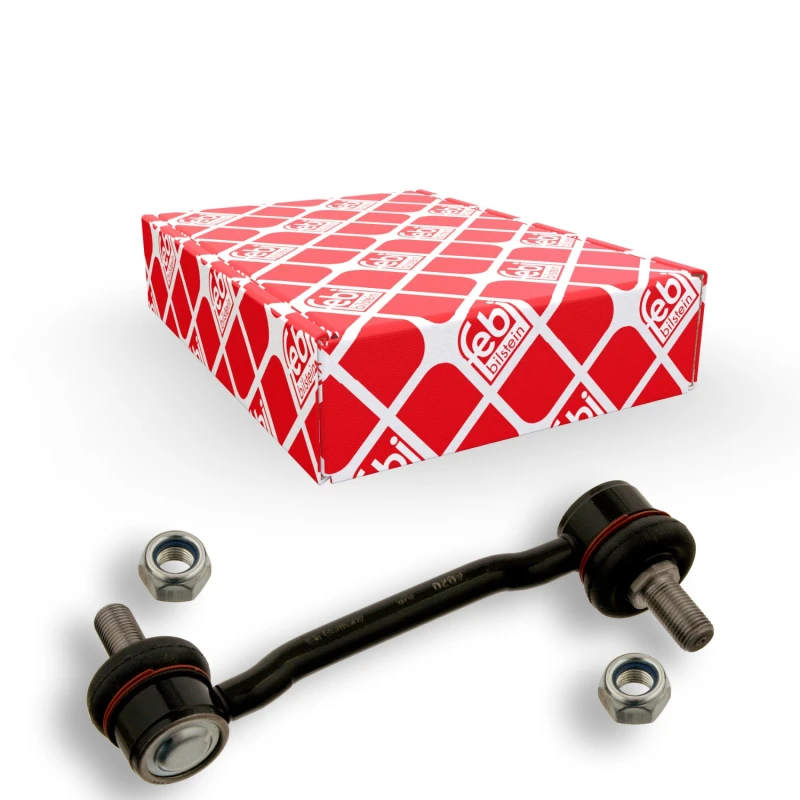 Image of FEBI BILSTEIN 31105 Anti-roll bar link OE Turbo NEW, Front Axle Right Steel Link Stabiliser (3229)
