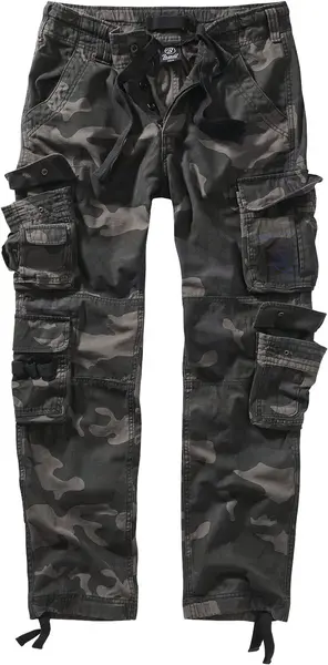 Image of Brandit Pure Vintage Trouser Slim Cargo Trousers dark camo XL Men