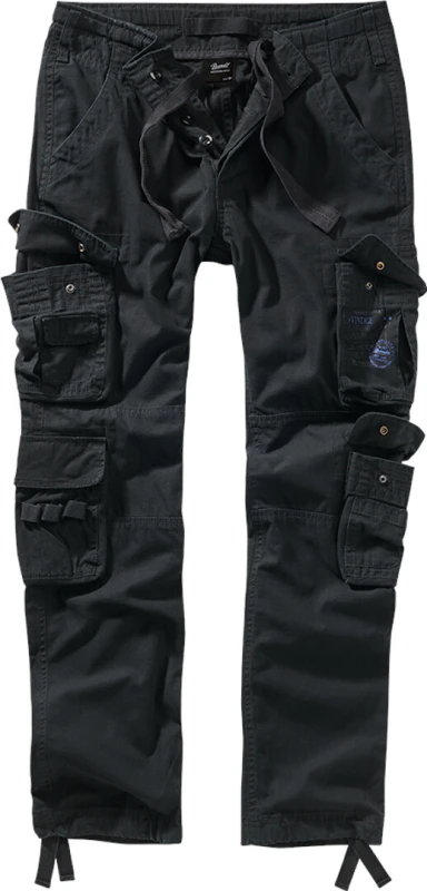 Image of Brandit Pure Slim Fit Pants, black, Size 4XL for Men