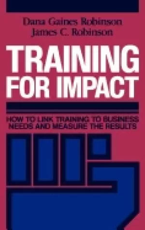 Image of training for impact how to link training to business needs and measure the