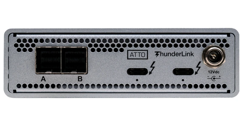 Image of Atto Dual 40GB to 8-Port 12GB SAS/SATA Thunderbolt 3 Adapter - IEC C-1