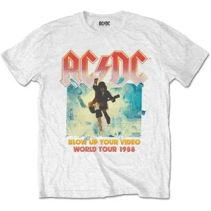 Image of AC/DC - Blow Up Your Video Unisex Large T-Shirt - White