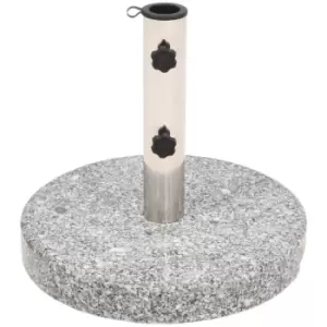 Image of Vidaxl - Parasol Base Granite Round 20 kg - Grey