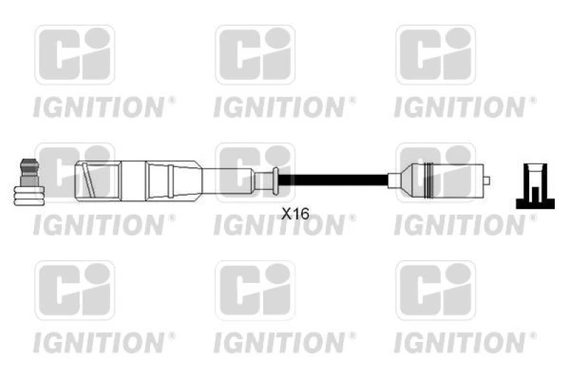 Image of QUINTON HAZELL Ignition lead set QUINTON HAZELL XC1225