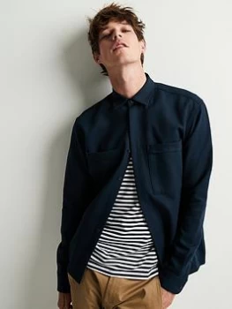 Image of Selected Homme Loose Lars Overshirt - Navy