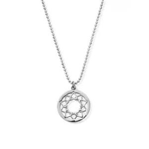 Image of ChloBo SCDC1468 Women's Diamond Cut Chain With Heart Mandala Pend
