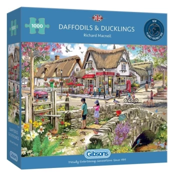 Image of Daffodils & Ducklings Jigsaw Puzzle - 1000 Pieces