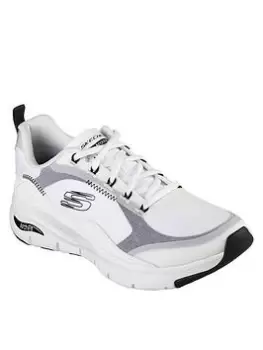 Image of Skechers Arch Fit Cool Oasis Trainers - White, Size 4, Women