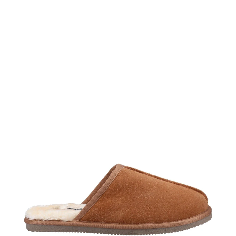 Image of Hush Puppies Hush Puppies Men 'Coady Slipper' Classic Slippers in Tan Size: 6 Tan 6 Male 5038600870261