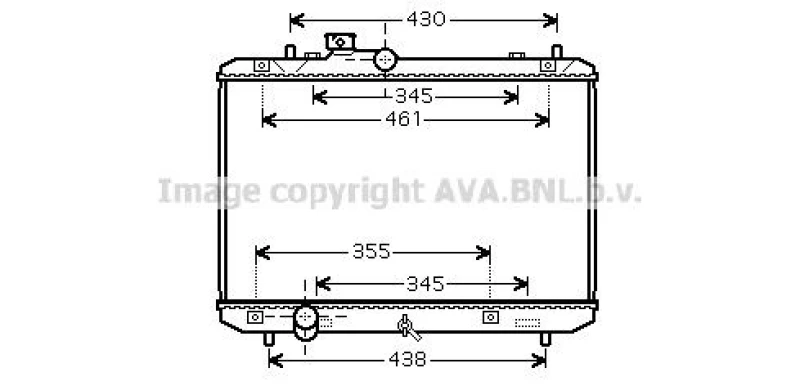 Image of PRASCO SZA2083 Engine radiator Aluminium, Mechanically jointed cooling fins Radiator,engine cooling (470)