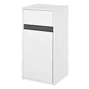 image of HOMCOM Bathroom Cabinet 834-280 MDF White 350 mm x 310 mm x 730 mm