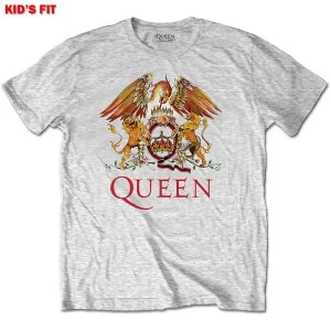 Image of Queen - Classic Crest Kids 3 - 4 Years T-Shirt - Grey