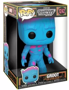 Guardians Of The Galaxy Vol. 3 - Groot (Blacklight Jumbo Pop!) vinyl figurine no. 1242 Funko Pop! multicolor