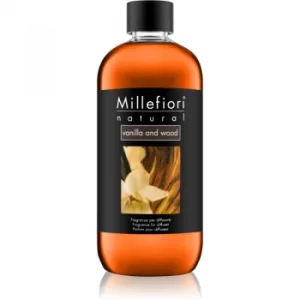 image of Millefiori Natural Vanilla and Wood refill for aroma diffusers 500ml