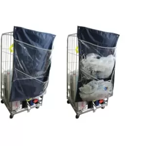 image of Racksack with Clear Front, For Roll Cages, 2 Pocket (Pk-10)