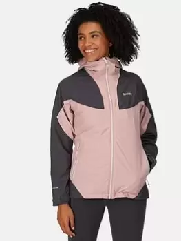 image of Regatta Raddick Jacket With Built-In Hood Torch - Dark Pink Size 20, Women