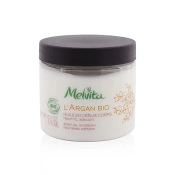 Image of MelvitaL'Argan Bio Body Oil In Cream - Nourishes & Softens 175ml/6.1oz