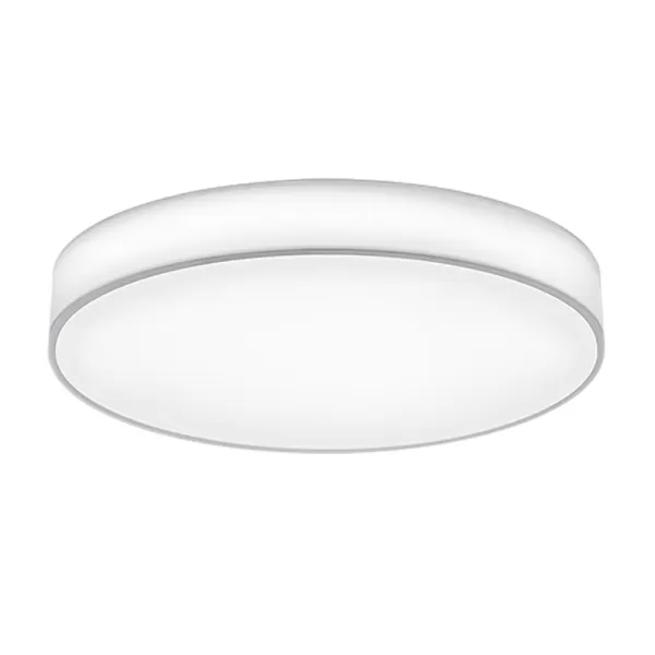 image of Lugano Modern 75cm Cylindrical Ceiling Light White 3000-5000K Remote control