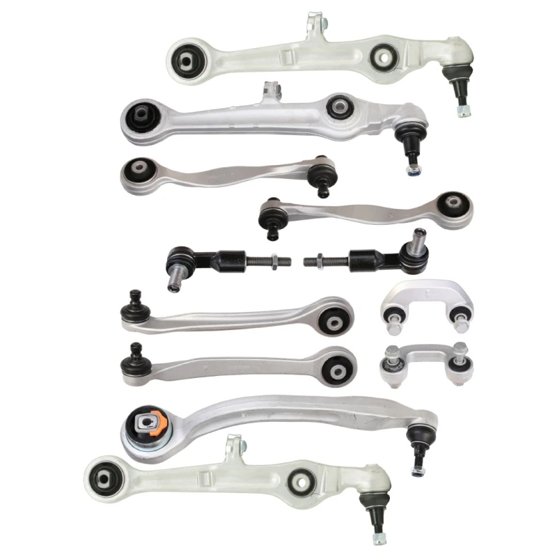 Image of RIDEX 772S0258 Control arm repair kit with coupling rod, Front axle both sides, Control Arm Suspension Kit (772)