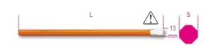 Image of Beta Tools 1701NE Electrician's Chisel 13 x 200mm 017010406