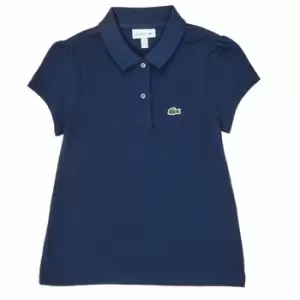 Lacoste PJ3594-166-B Girls Childrens polo shirt in Blue - Sizes 2 years,3 ans,4 years,6 years,8 years,12 years