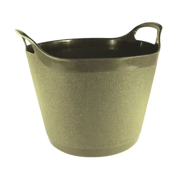 image of Town & Country 15L Round Plastic Flexi-Tub (Olive)