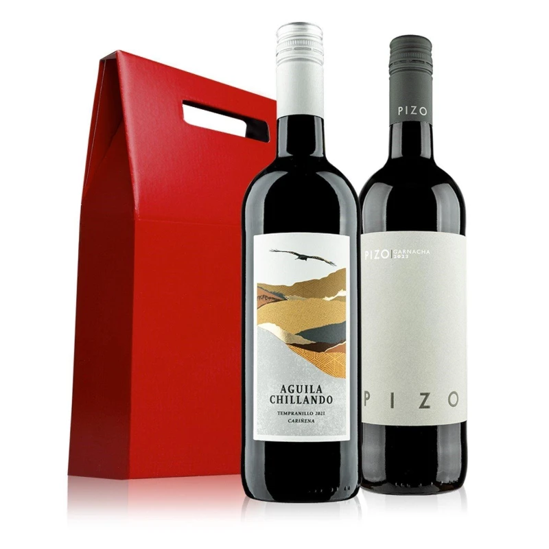 Image of Virgin Wines Must-Have Red Duo in Red Gift Box Red unisex 2