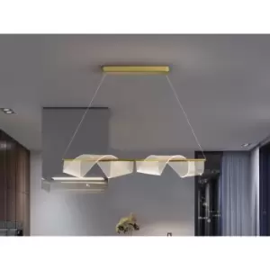 Image of Schuller Velas Bar Pendant Ceiling Light Matt Gold 3000K