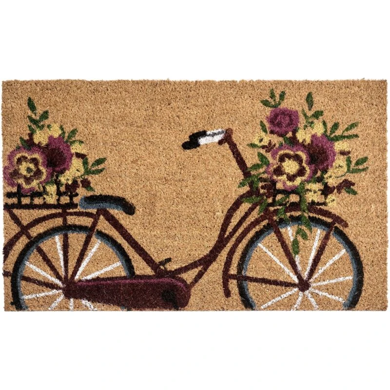 Image of Beliani Doormat Avak Natural 50 X 80 Cm Bike Coir