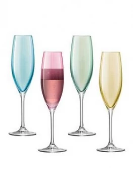 image of Lsa International Polka Champagne Flutes Set Of 4